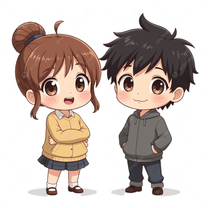 Hình ảnh Nhân Vật Anime Chibi Dễ Thương Cậu Bé Và Cô Gái đứng Cạnh Nhau Hình  ảnh Clipart Dễ Thương PNG , Clip Nghệ Thuật, Hình ảnh Clipart, Nhân Vật  Anime