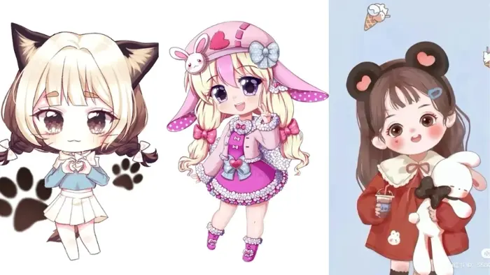 Kho ảnh anime nữ chibi cute sắc nét full HD miễn phí tải