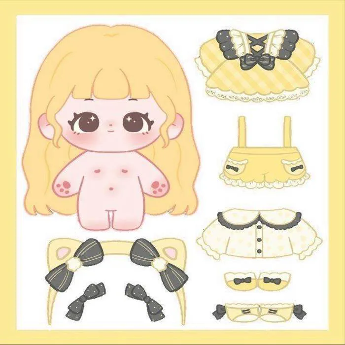 Đồ chơi búp bê giấy cute nhiều màu 🌈 | Lazada Việt Nam