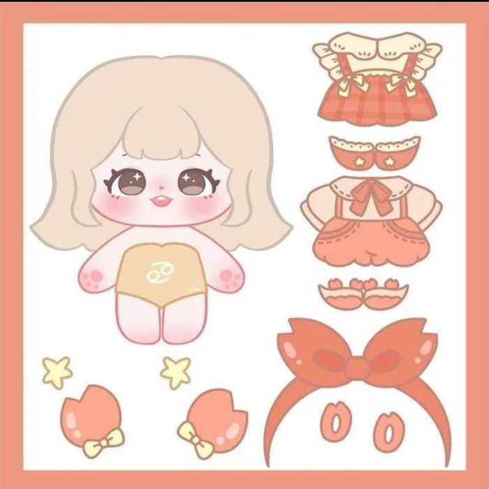 Đồ chơi búp bê giấy cute nhiều màu 🌈 | Lazada Việt Nam