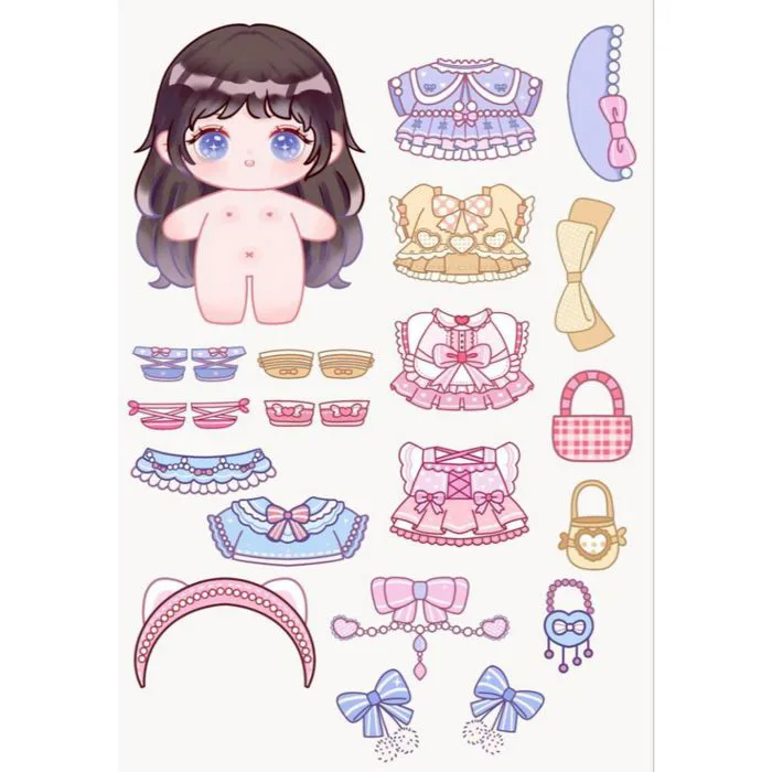 DIY] Búp bê giấy (paper doll) thay đồ thời trang đồ chơi cắt thủ công cho  bé | Shopee Việt Nam