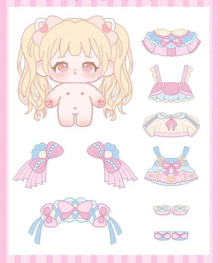 Đồ chơi búp bê giấy cute nhiều màu 🌈 | Lazada Việt Nam