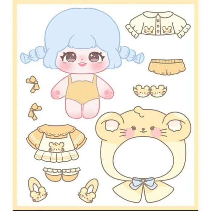 DIY] Búp bê giấy (paper doll) thay đồ thời trang đồ chơi cắt thủ công cho  bé | Shopee Việt Nam
