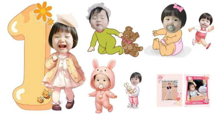 Làm hình chibi cho bé