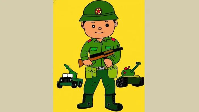 99+ Bức vẽ chibi bộ đội Việt Nam dễ thương và hài hước