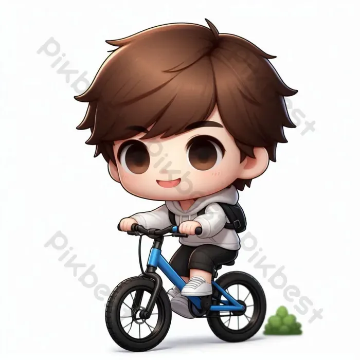 Tải miễn phí Minh Họa Cậu Bé Chibi đi Xe đạp Công cụ đồ họa | PNG chuyên  nghiệp - Pikbest