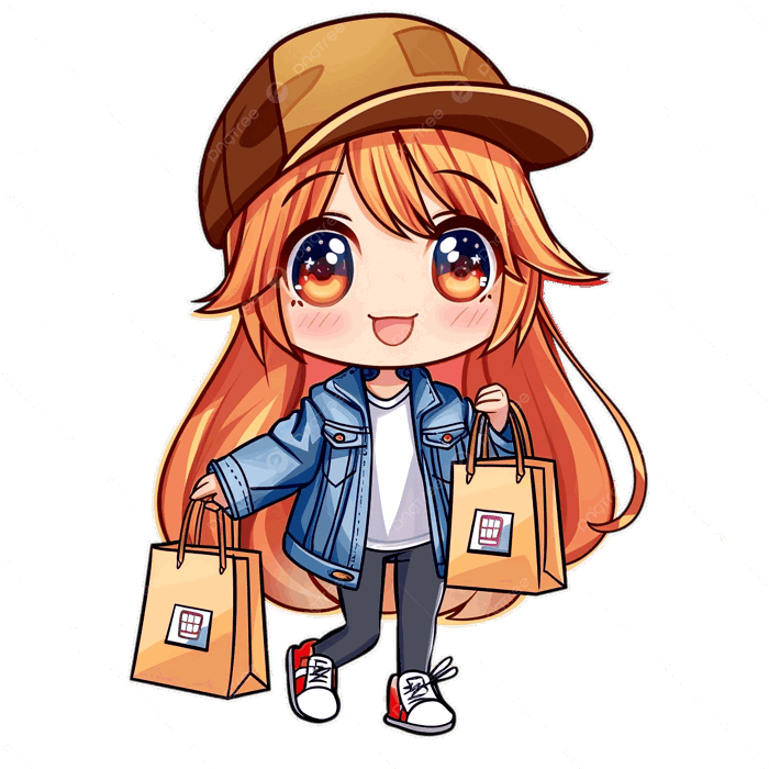 Hình ảnh Nhân Vật Chibi đi Mua Sắm PNG , Nhân Vật Chibi, Chibi Dễ Thương,  Tính Cách PNG trong suốt và Vector để tải xuống miễn phí
