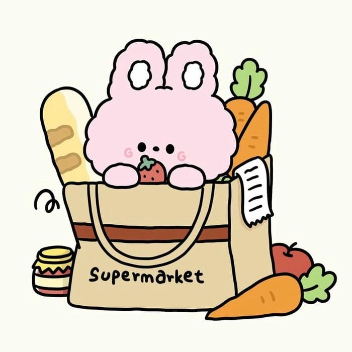 Ngắm nhìn loạt ảnh thỏ cute chibi siêu dễ thương cực chill