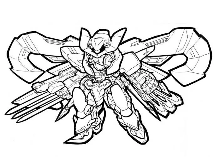 Tô Màu Gundam - Tranh Tô Màu Cho Bé