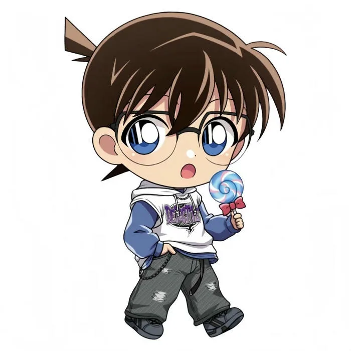 90+ Ảnh Conan chibi cute, đáng yêu hết nấc cho fan thám tử