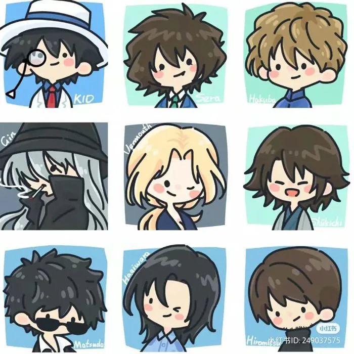 Các nhân vật trong conan | Conan chibi, Kaito kid, Hoạt hình