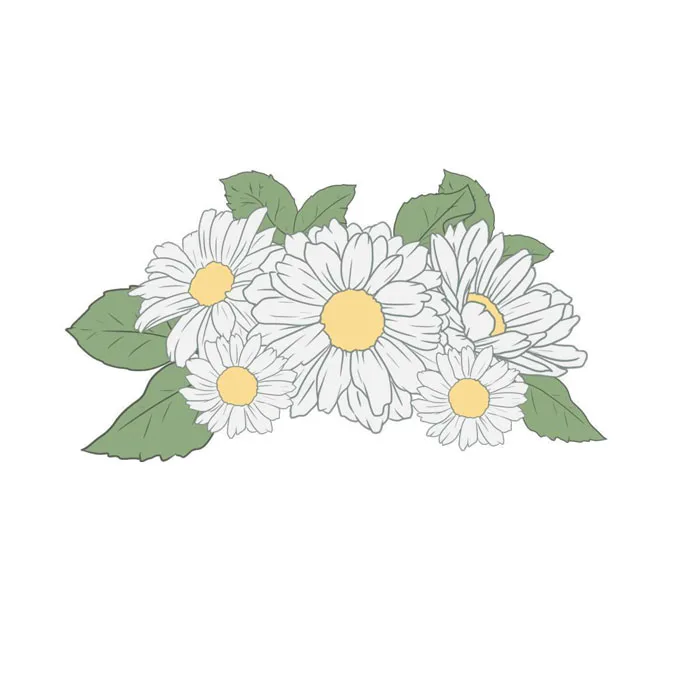 Top 20+ mẫu sticker hoa cúc vector đẹp, chất, cute