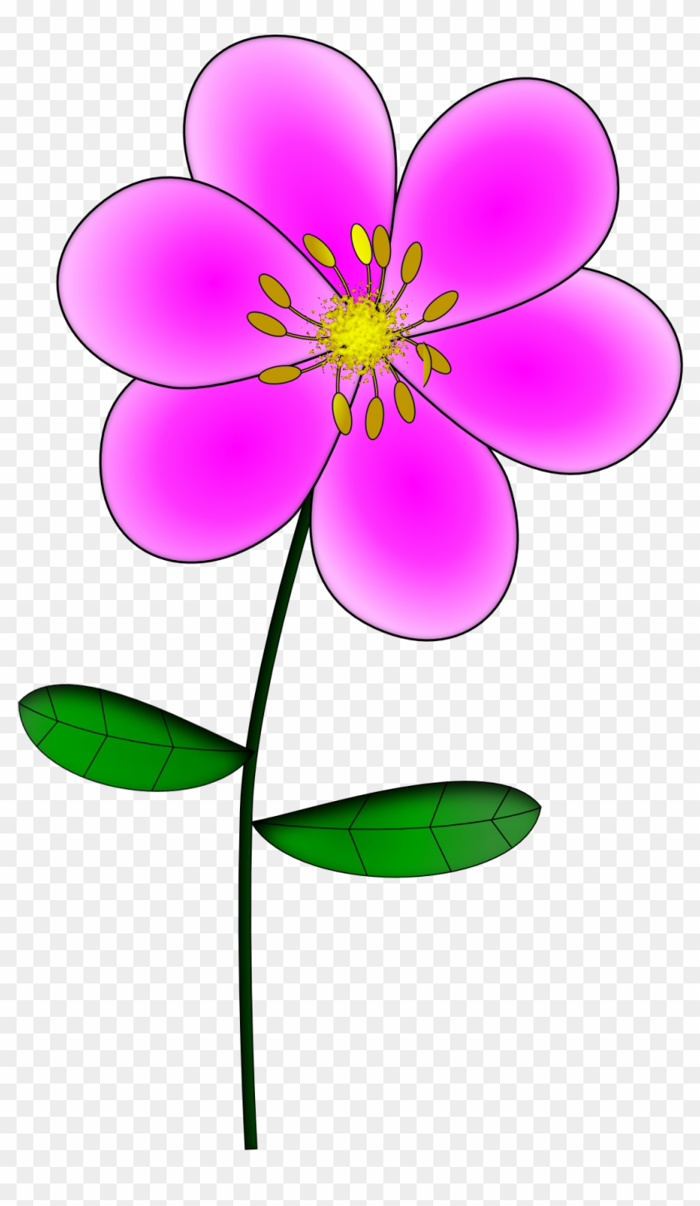 Flowers For Purple Hawaiian Flowers Clip Art Hanslodge - Hình Bông Hoa Nhỏ  - Free Transparent PNG Clipart Images Download