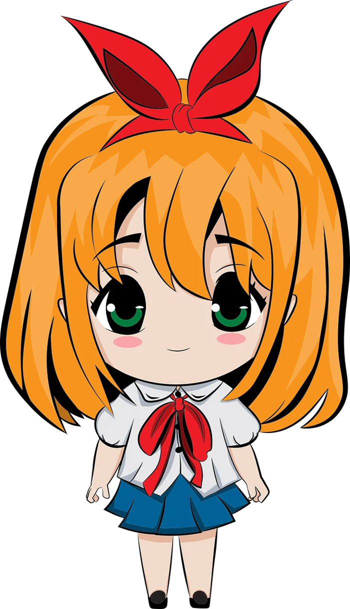 Con Gái Học Sinh Chibi Dễ - Miễn Phí vector hình ảnh trên Pixabay