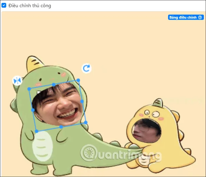 Cách ghép ảnh khủng long chibi dễ thương - QuanTriMang.com