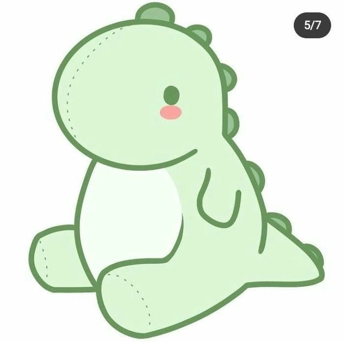 Tải ngay ảnh khủng long chibi đẹp siêu cute miễn phí