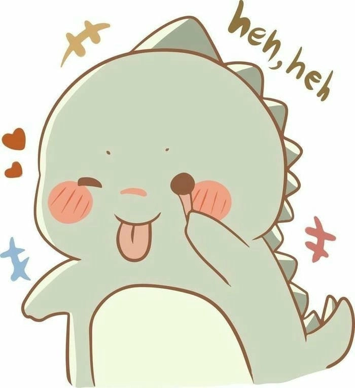 Tải ngay ảnh khủng long chibi đẹp siêu cute miễn phí