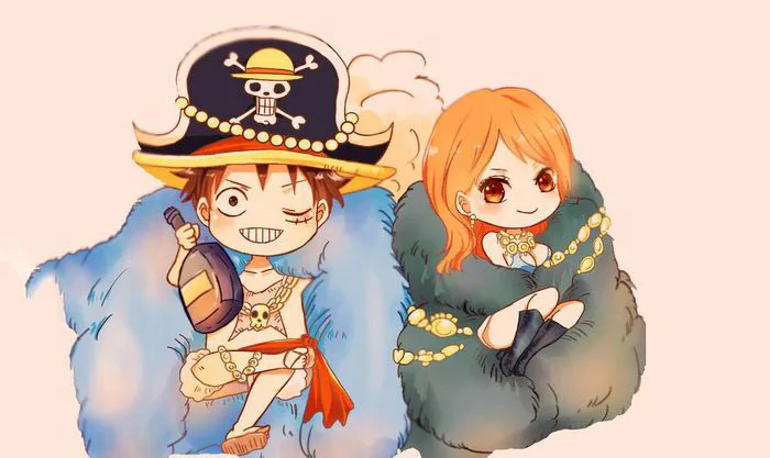 Luffy chibi ngầu - Bức tranh đẹp ngất ngây