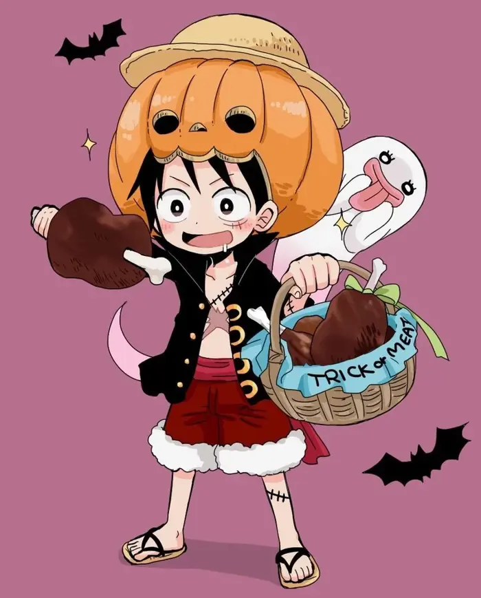 Tổng hợp ảnh Luffy chibi độc lạ khiến fan phát cuồng