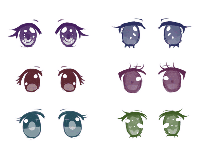 Vẽ Mắt Chibi, Miệng Chibi Đơn Giản [Cách Vẽ & 38+ Mẫu Dễ Thương]