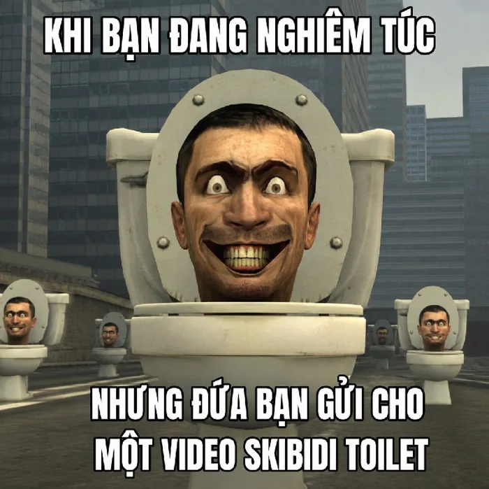 157+ Skibidi Toilet meme ảnh chế siêu hài bựa lầy