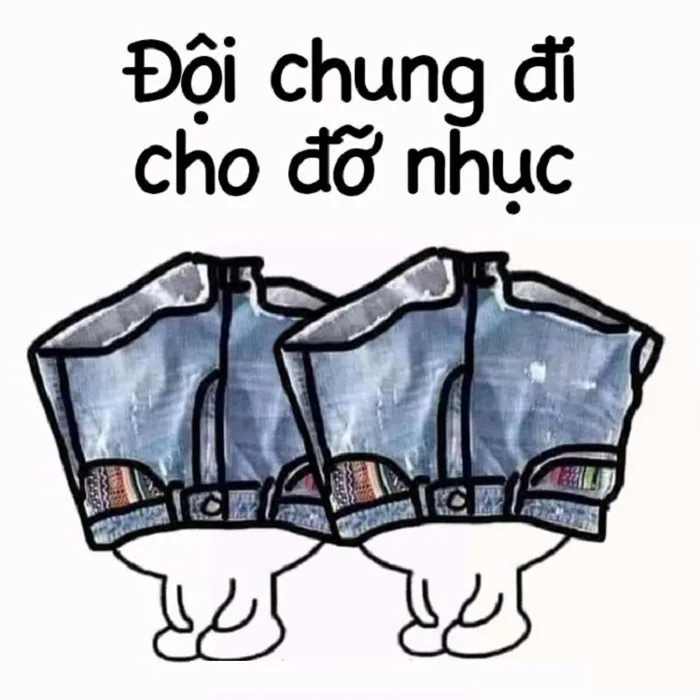Tuyển tập 99+ ảnh meme đội quần cực hài, cười bể bụng