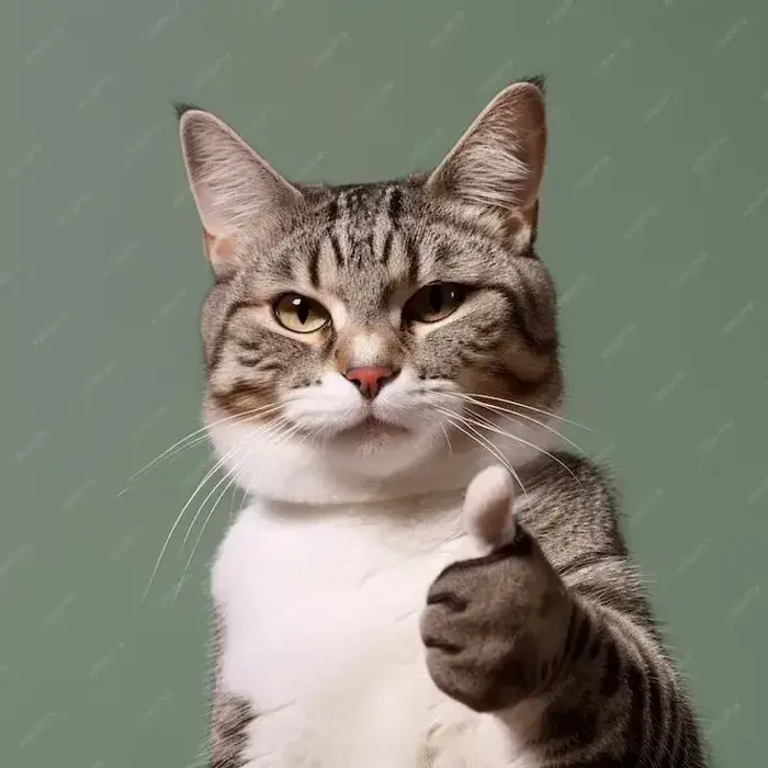 Full bộ ảnh 49 Meme Mèo Like, Giơ Tay Ra Hiệu Oke rất cute, dễ thương, vui  nhộn