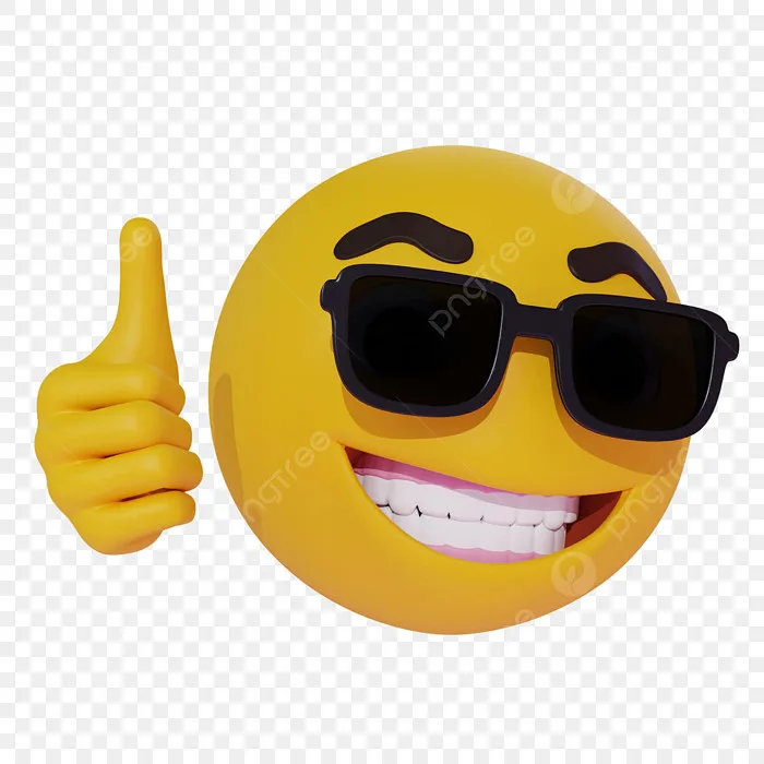 Hình ảnh Biểu Tượng Cảm Xúc 3d Trên Mạng Xã Hội Trả Lời Quot;ok Quot; Và  Quot;yes Quot; Trong Khi Mỉm Cười Vui Vẻ Trên Nền Trong Suốt PNG , Biểu  Tượng
