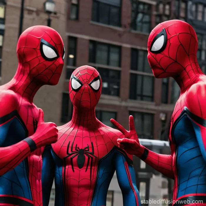 Spider-Men Meme Gesture | Stable Diffusion Trực tuyến