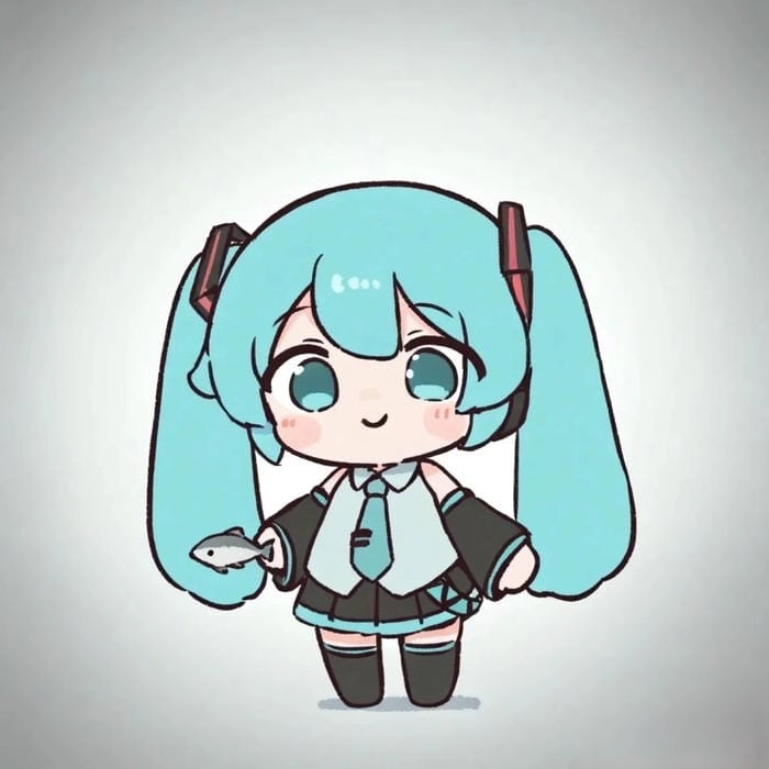 Bộ sưu tập ảnh chibi Miku cute chất lượng cao miễn phí