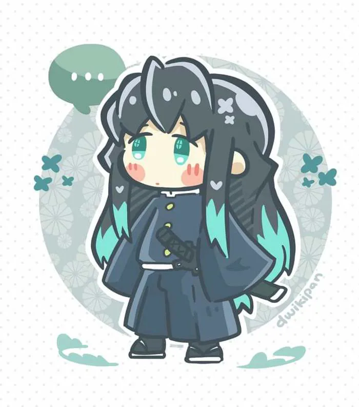 Fanart Chibi Muichiro do mình vẽ! : r/KimetsuNoYaiba