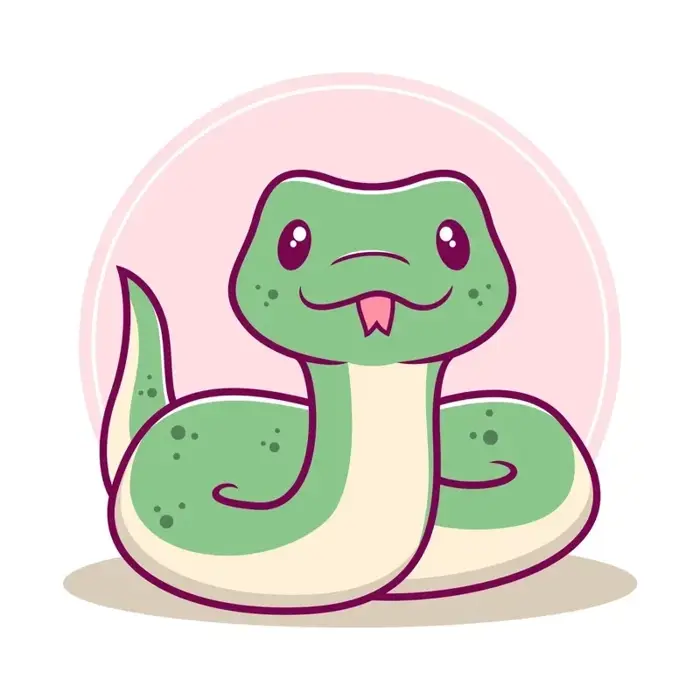 Tuyển chọn bộ ảnh rắn chibi dễ thương cute đáng yêu