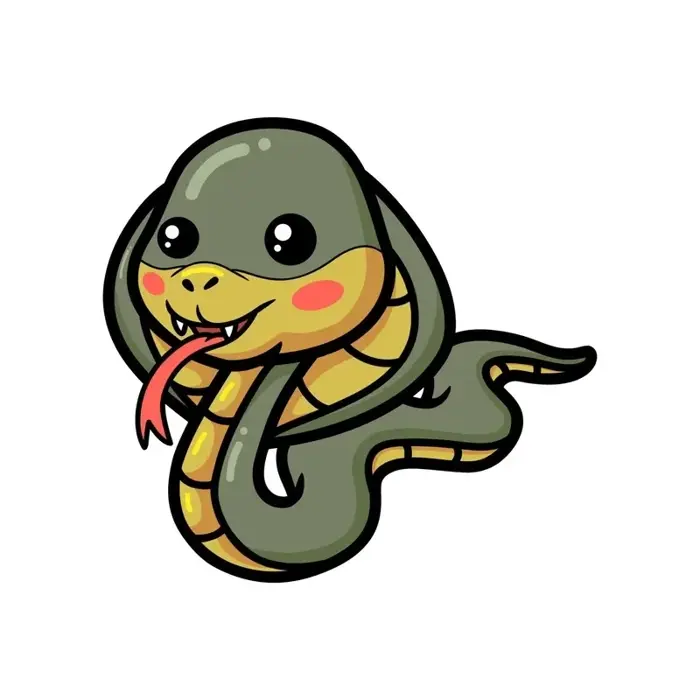 Ảnh rắn chibi đẹp nhất hiện nay bạn không thể bỏ lỡ