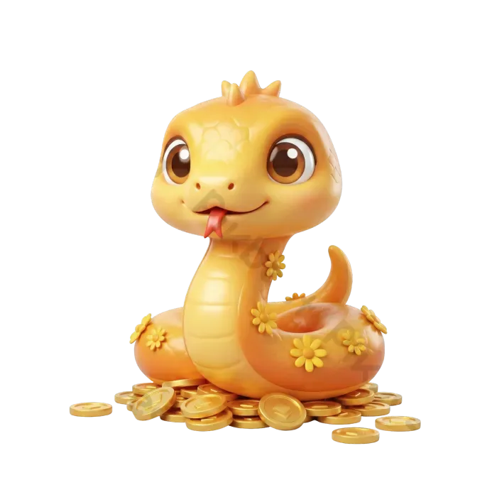 Tải miễn phí Rắn Chibi Vàng Với Hoa Cúc Và đồng Xu Công cụ đồ họa | PNG  chuyên nghiệp - Pikbest