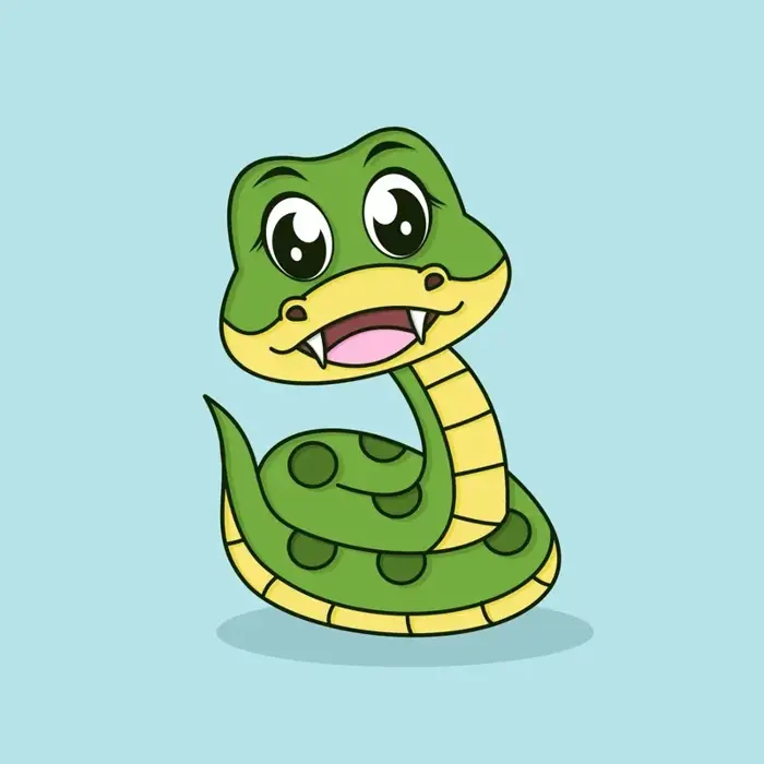 Hình ảnh rắn chibi đẹp chất lượng cao tải về miễn phí