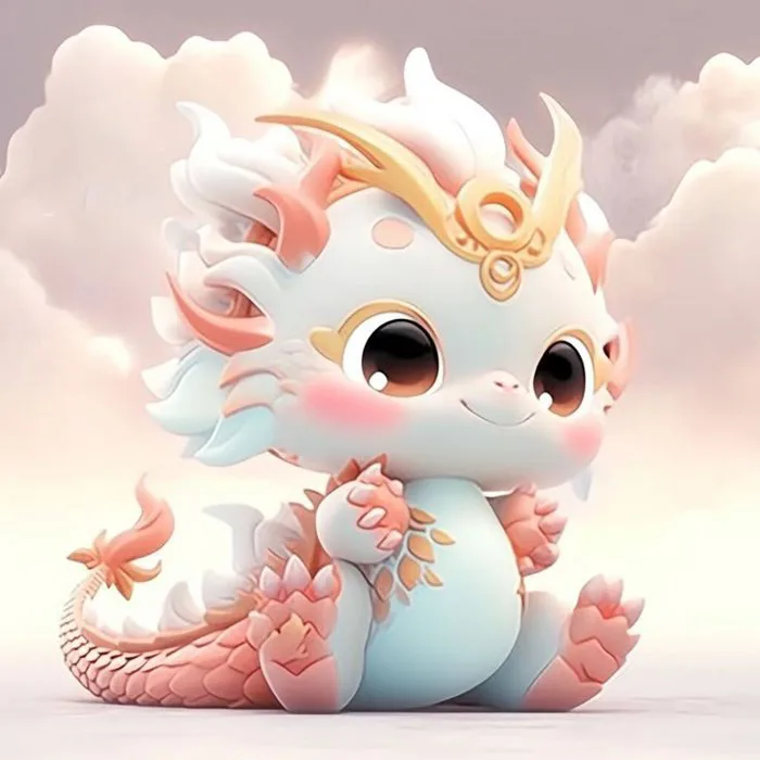 Chibi Dragon Illustration | Sinh vật thần thoại, Mèo ú, Nghệ thuật phối cảnh