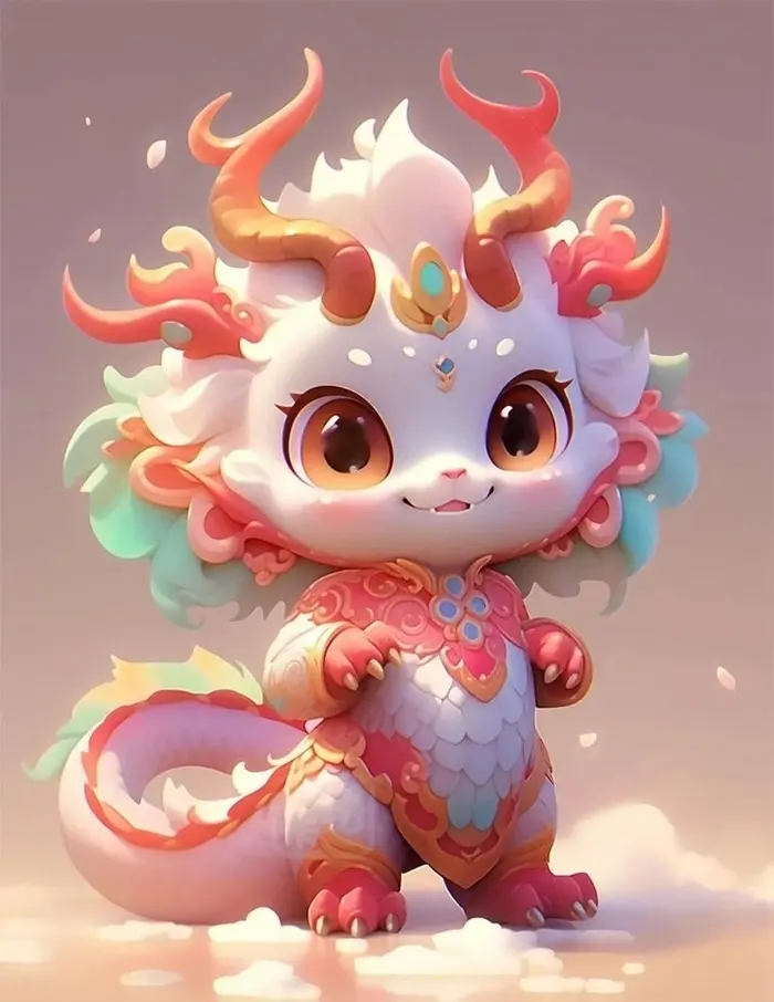 Bộ ảnh rồng chibi dễ thương với phong cách độc đáo riêng