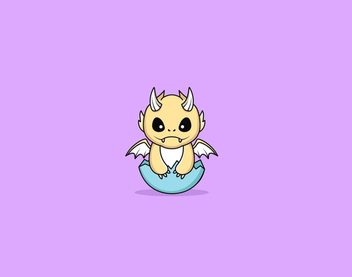 Hình ảnh Rồng con chibi cute, đáng yêu đẹp nhất