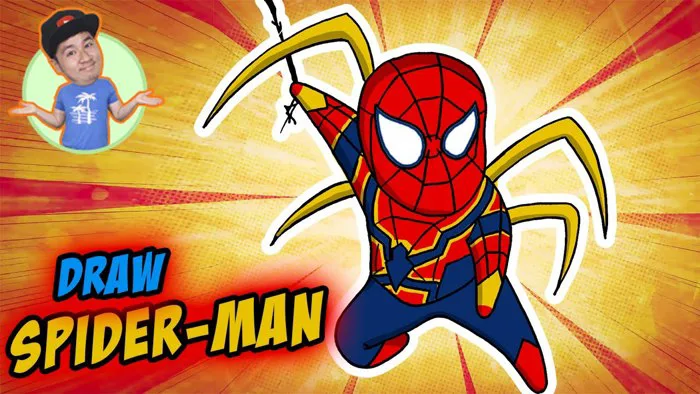 Cách vẽ Người Nhện Chibi dễ thương || How to draw Spider man No Way Home