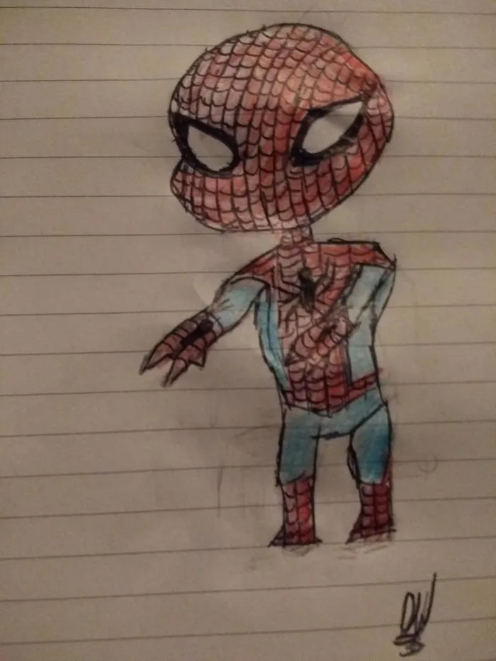 Spiderman chibi. Khá tự hào về nó :D : r/drawing