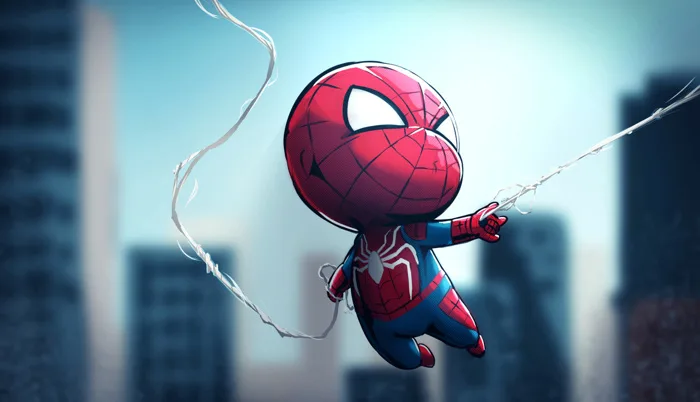 1336x768 Chibi Spiderman Laptop HD ,HD 4k  Wallpapers,Images,Backgrounds,Photos and Pictures