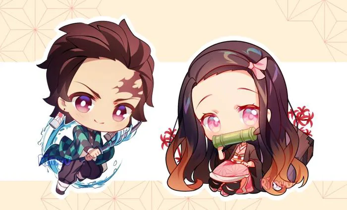 Vẽ hai anh em nhỏ [Tanjiro và Nezuko trong Kimetsu no Yaiba] : r/anime