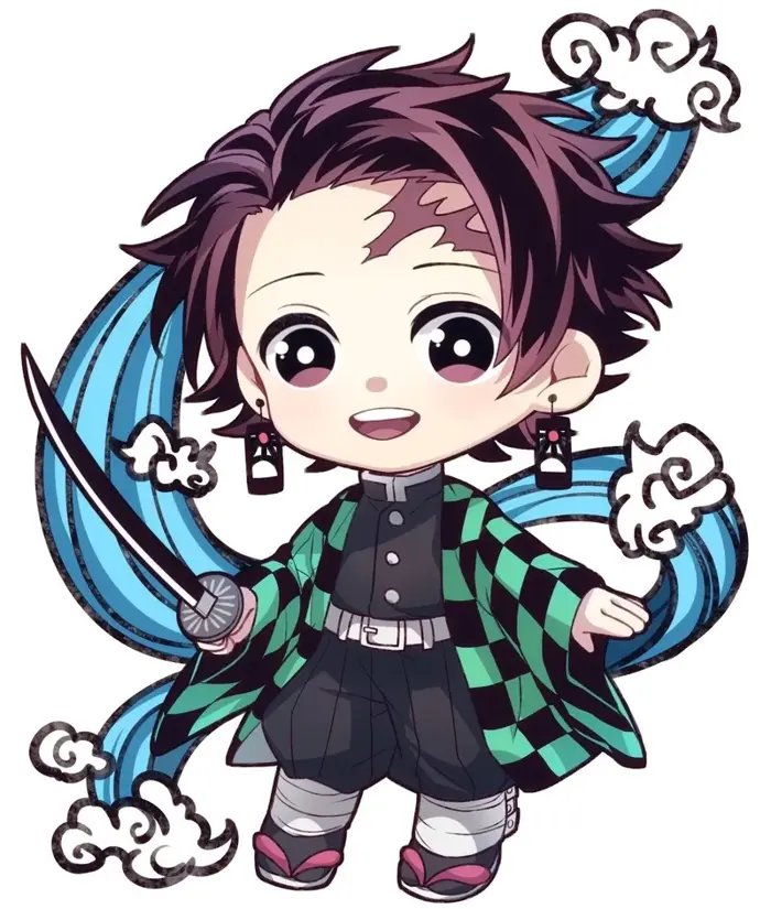 Bộ ảnh Tanjiro chibi dễ thương đầy cảm xúc khiến fan mê mẩn