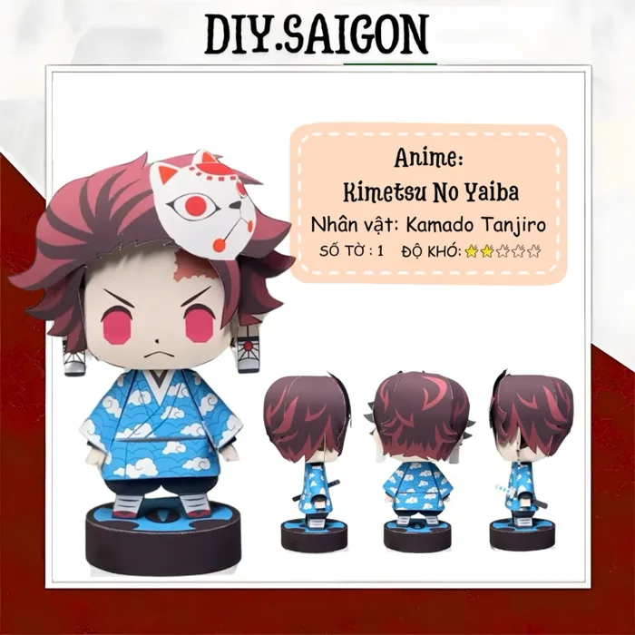 Kimetsu No Yaiba] - Mô hình giấy Anime Chibi Kamado Tanjiro | Shopee Việt  Nam