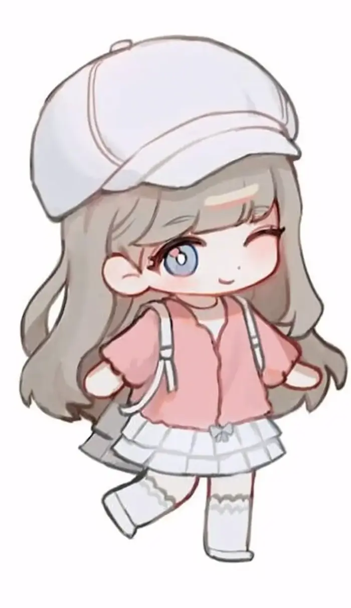 111+ Hình Vẽ Chibi Cute Đơn Giản Anime Girl, Sticker Dễ Thương