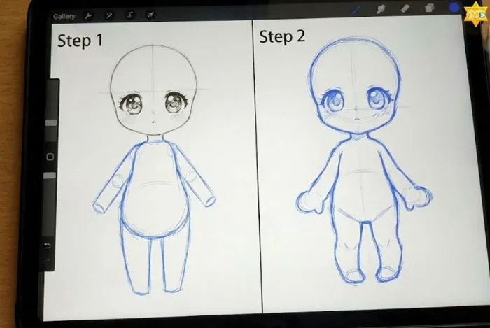 Cách Vẽ Người Anime Chibi Nữ Siêu Dễ Thương & Đơn Giản Từng Bước