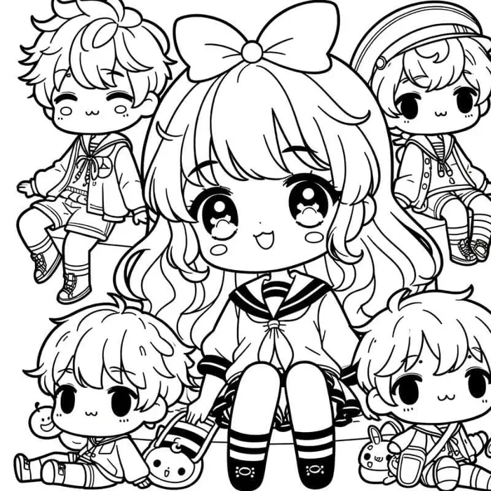 Tải ngay bộ sưu tập tranh tô màu anime đẹp nhất 2025