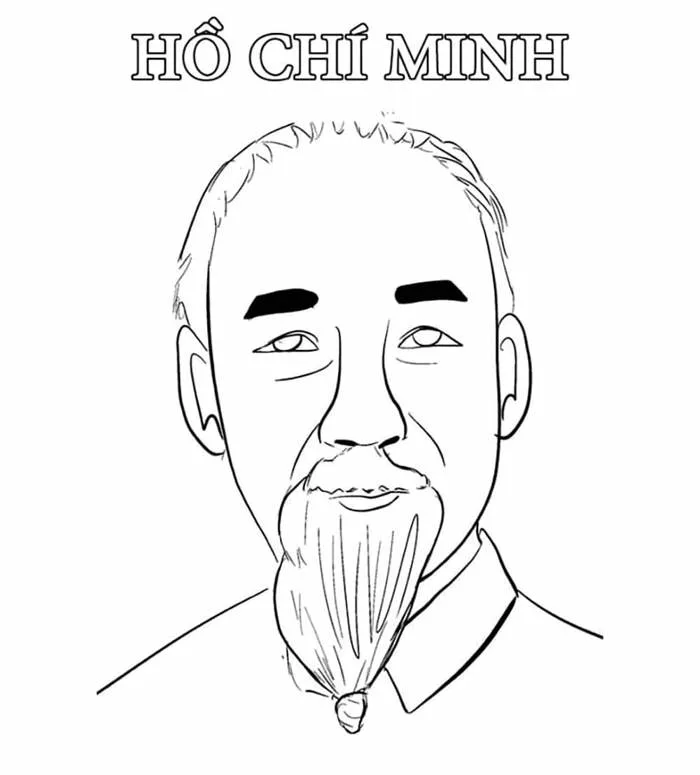 Tô Màu Bác Hồ - Tranh Tô Màu Cho Bé