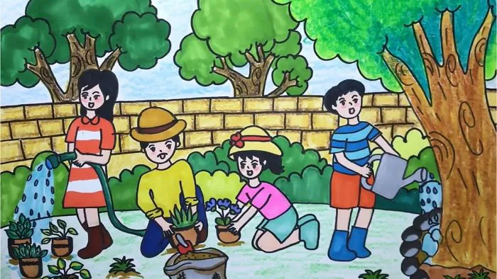 Cách vẽ tranh bảo vệ môi trường -100+ mẫu tranh đẹp, ý nghĩa nhất