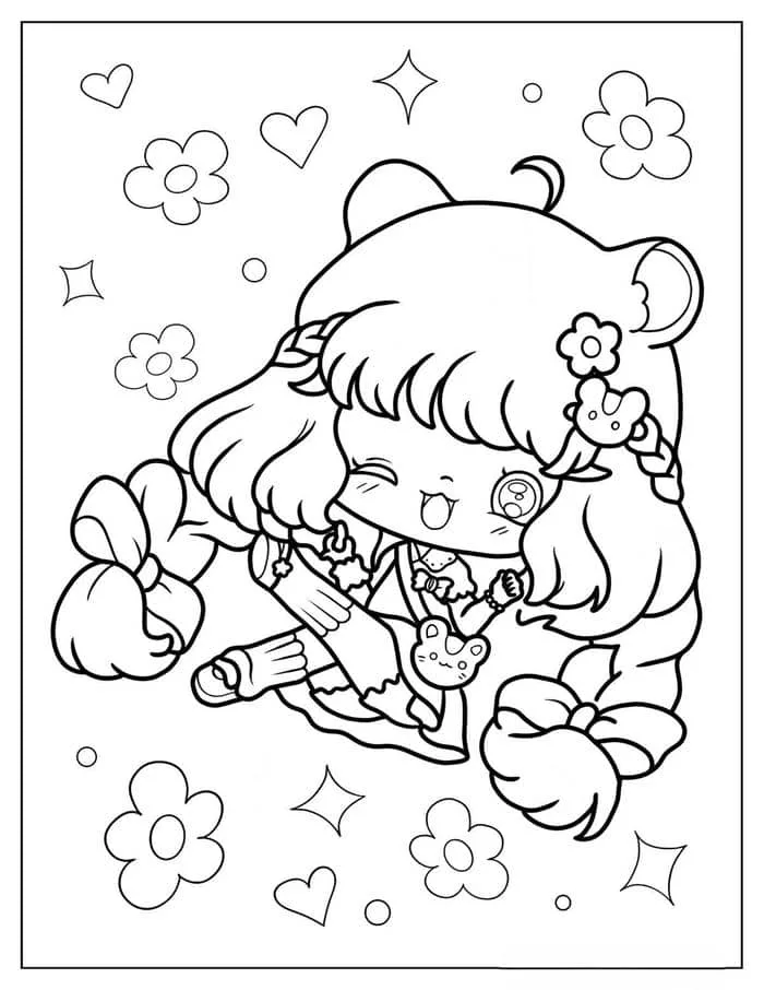 Tải ngay 100+ tranh tô màu chibi siêu cute, đáng yêu cho bé